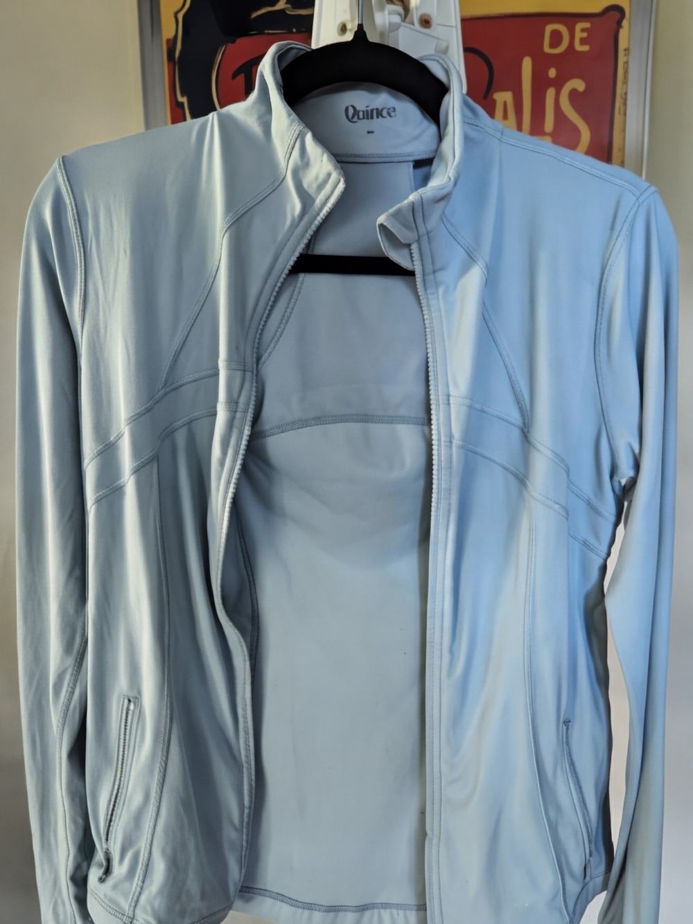 Quince Ultra-Form Slim Fit Jacket Spa Blue + FREE Gift! $18 Size Medium